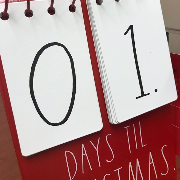 Rae Dunn Days Til Christmas Flip Calendar - Picture 2 of 3